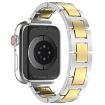Apple Watch Series 3 38mm H Slim Stainless Steel Band - Silver Gold - 4