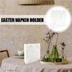 Acrylic Easter Bunny Ears Napkin Storage Rack - 4