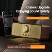 OneDer JY82 Wooden Retro Wireless Speaker HIFI FM Radio TF/U-Disk/AUX - 2