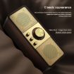 OneDer JY82 Wooden Retro Wireless Speaker HIFI FM Radio TF/U-Disk/AUX - 4
