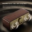 OneDer JY82 Wooden Retro Wireless Speaker HIFI FM Radio TF/U-Disk/AUX - 6