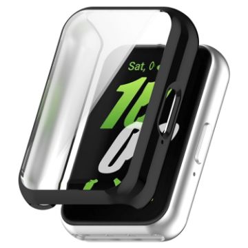 Samsung Galaxy Fit 3 TPU Electroplated Watch Protective Case - Black - 1