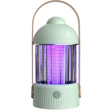 Picture of Electric Shock Type Home Night Light Mosquito Killer Outdoor Camping Lamp, Spec: 2000 mAh (Green)