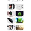 QS08 PRO 1.83" Smart Sport Watch - Black+Blue - 4