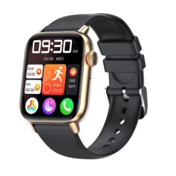 QS08 PRO 1.83" Smart Sport Watch - Gold+Black - 1