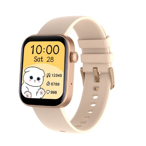 P43 1.8" TFT Screen Bluetooth Smart Watch - Gold - 1