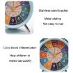 4 inch Blue Metal Alarm Clock for Students - Dual Ring Bell - 6