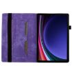 Samsung Galaxy Tab S9 FE+/S9+/S8+ Purple Leather Tablet Case - 4