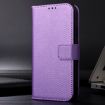 Purple Diamond Texture Leather Phone Case for Itel S23 S665L - 2