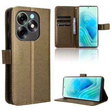 Itel S23+ S681LN Leather Phone Case - Brown - 1