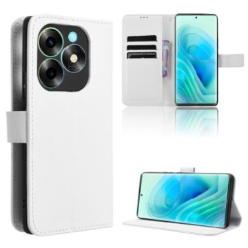 Itel S23+ S681LN Leather Phone Case (White) - 1