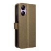 Brown Diamond Texture Leather Phone Case for BLU G53 - 3