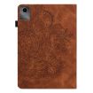 Peacock Embossed Leather Tablet Case for Lenovo Tab M11/Xiaoxin Pad 11 - Brown - 3