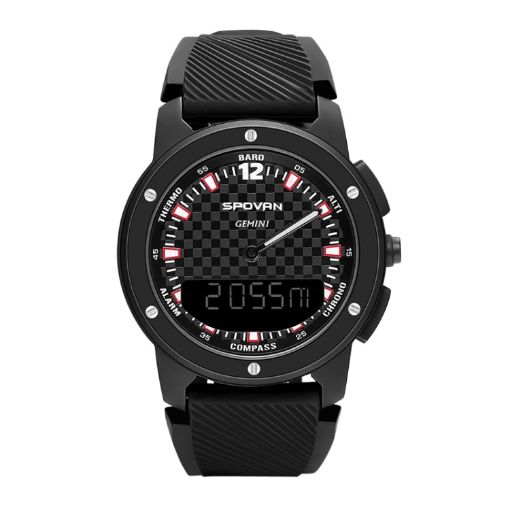 SPOVAN Gemini Outdoor Sports Watch - Black - 1