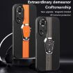 For Honor 50 Magnetic Litchi Leather Back Phone Case with Holder - Green - 3