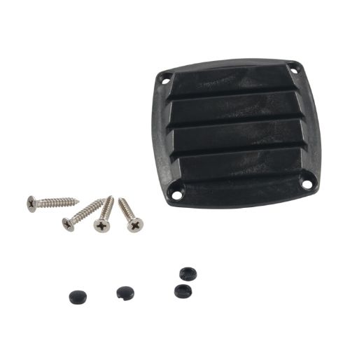 Yacht/RV 85mm Louvered Vents - Black - 1