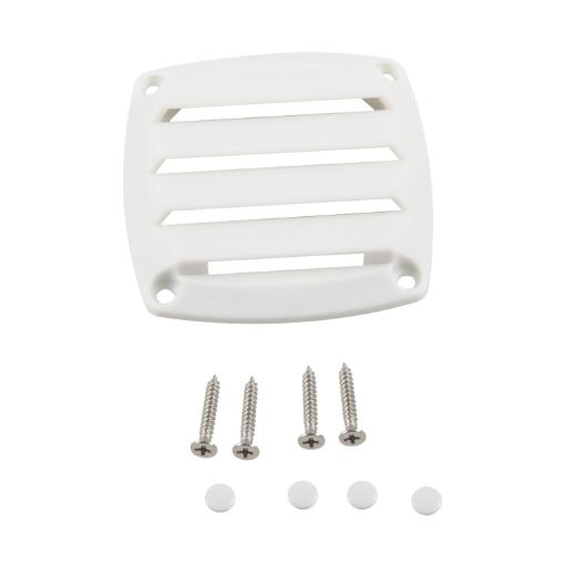 Yacht/RV 85mm Louvered Vents (White) - 2 Pack - 1