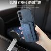 Samsung Galaxy A15 5G Leather Card Holder Phone Case Blue - 4