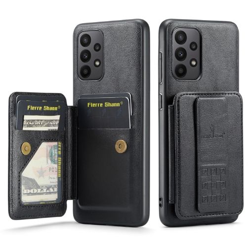 Samsung Galaxy A23 5G Leather Card Holder Phone Case (Black) - 1