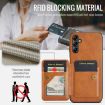 Samsung Galaxy A14 5G Leather Card Holder Phone Case (Brown) - 3