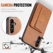 Samsung Galaxy A14 5G Leather Card Holder Phone Case (Brown) - 6