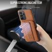 Samsung Galaxy A33 5G Leather Card Holder Phone Case (Brown) - 4