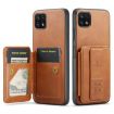 Samsung Galaxy A22 5G Leather Card Holder Phone Case (Brown) - 1
