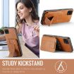 Samsung Galaxy A22 5G Leather Card Holder Phone Case (Brown) - 7