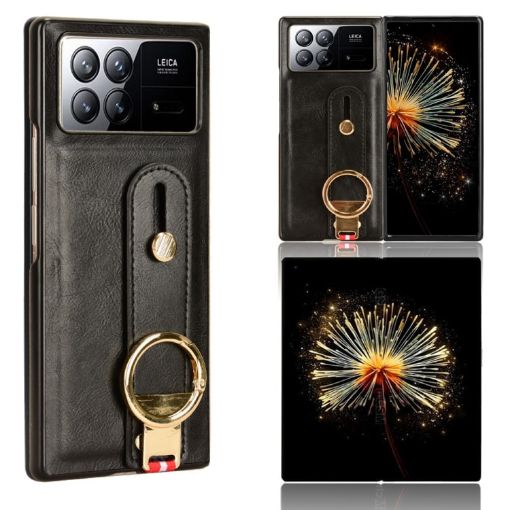 Xiaomi Mix Fold 3 Leather Back Phone Case - Black - 1