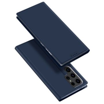 Samsung Galaxy S24 Ultra 5G DUX DUCIS Skin Pro Series Flip Leather Phone Case Blue - 1