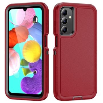 Samsung Galaxy A15 5G Waterproof Rugged Phone Case - Red + Black - 1