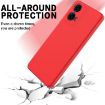 Red Silicone Shockproof Phone Case for Motorola Moto G04/G24 - 4