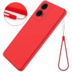 Red Silicone Shockproof Phone Case for Motorola Moto G04/G24 - 6