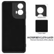 Motorola Moto G04/G24 Liquid Silicone Shockproof Phone Case - Black - 5