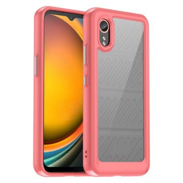 Samsung Galaxy XCover 7 Colorful Series Acrylic Hybrid TPU Phone Case - Red - 1
