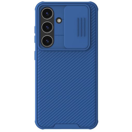 Samsung Galaxy S24 5G NILLKIN Black Mirror Pro Series Camshield PC Phone Case Blue - 1