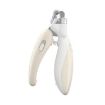 Pet Nail Clipper Dogs And Cats LED Fingernail Trimmers (Light Coffee) - 1