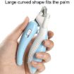 Pet Nail Clipper Dogs And Cats LED Fingernail Trimmers (Light Coffee) - 4