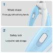Pet Nail Clipper Dogs And Cats LED Fingernail Trimmers (Light Blue) - 8