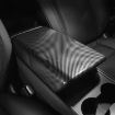 Tesla Model 3/Y Center Console Armrest Box Carbon Fiber Pattern Cover - 1
