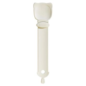 Picture of Cat Feeder Cat Strip Squeezer Pet Snack Minced Meat Feeding Spoon (Beige)