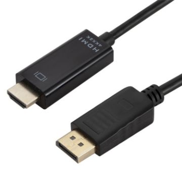 4K x 2K DP to HDMI Converter Cable, 1.8m Black - 1