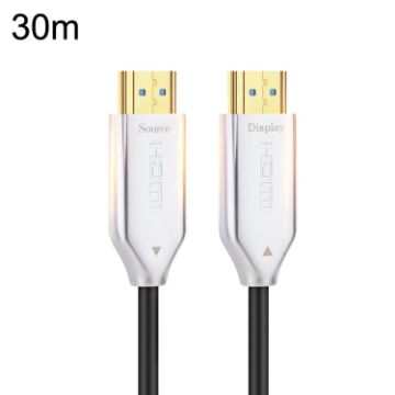 2.0 HDMI Fiber Optical Cable 4K Ultra High Clear Monitor Cable 30m White - 1
