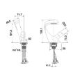 Black Basin Waterfall Faucet - Hot & Cold All-Copper - Bathroom Sanitary Ware - 2