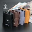 Baellerry RFID Anti-Theft Card Wallet Yellow Brown - 9