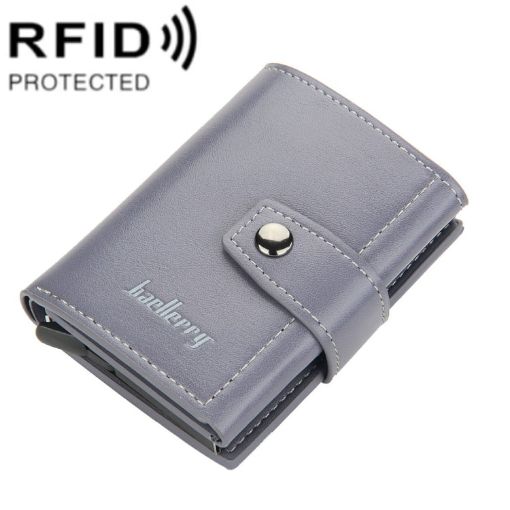 Baellerry RFID Anti-Theft Card Wallet Grey - 1