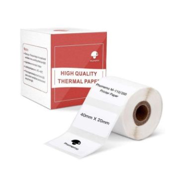 Phomemo M110/M200 320pcs/Roll 20x40mm Square Thermal Labels - 1