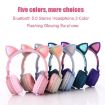 Cute Cat Ear Bluetooth Headphones Pink - 2