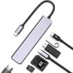 USB C Hub 7-in-1 Multiport Adapter with HDMI and SD/TF Card Reader - 1