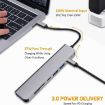 USB C Hub 7-in-1 Multiport Adapter with HDMI and SD/TF Card Reader - 4